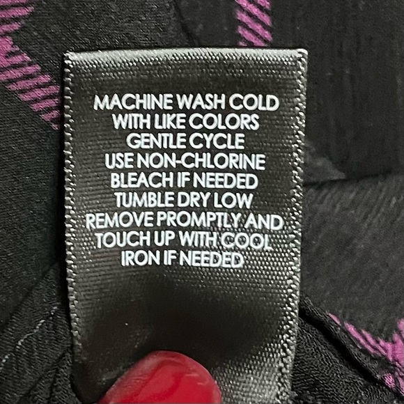 Torrid Crinkle Chiffon Smocked Neck Blouse SZ 3X Windowpane Whimsigoth Victorian - Picture 6 of 14